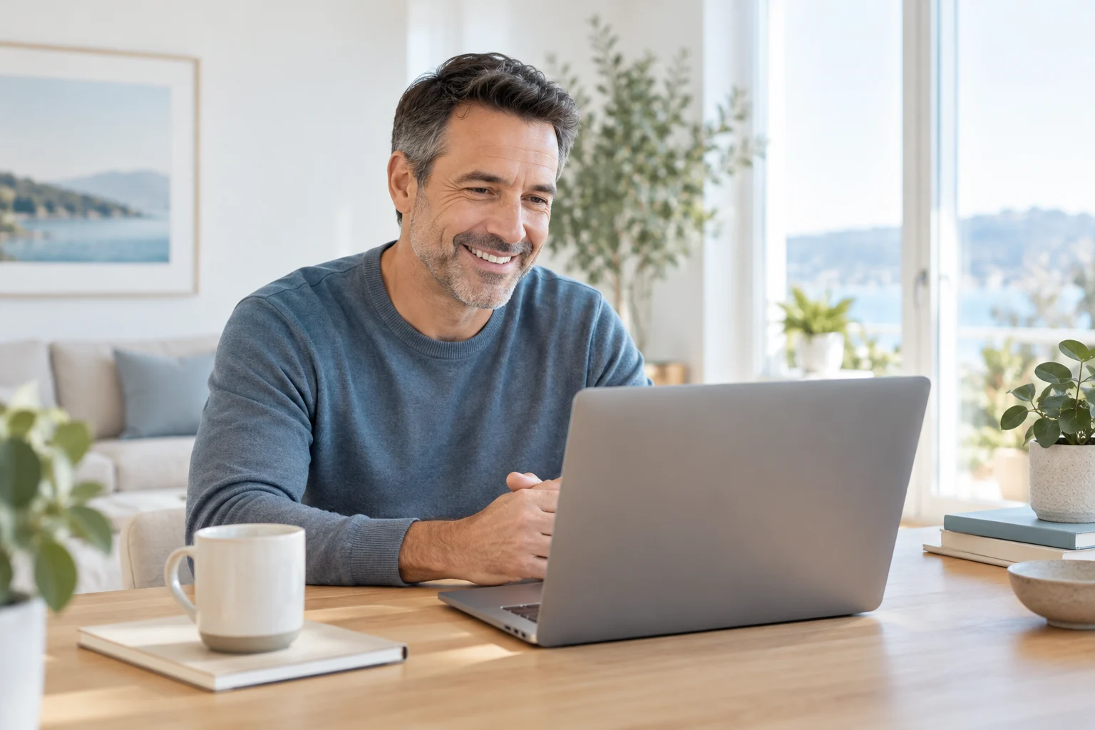 A patient on a secure video visit with a provider